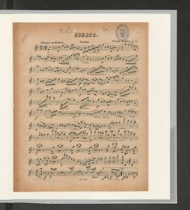 Sonate. Violine.