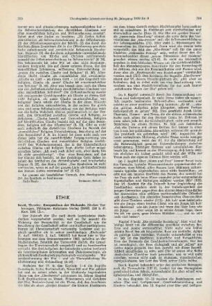 703-705 [Rezension] Bovet, Theodor, Kompendium der Ehekunde