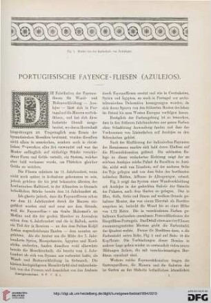 Portugiesische Fayencefliesen (Azulejos)