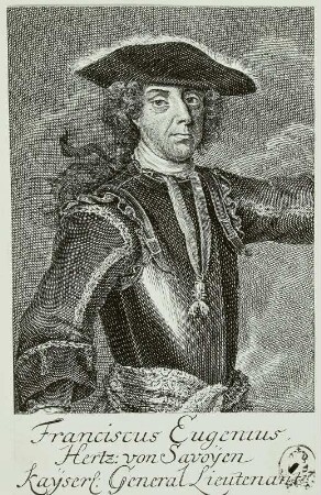 Bildnis Francois Eugene Prinz von Savoie (-Carignan) mit Hut