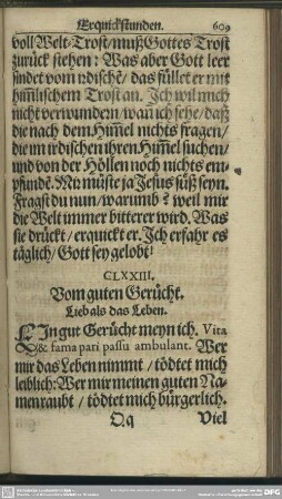 CLXXIII. Vom guten Gerücht
