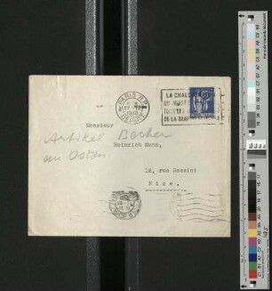 Brief an Heinrich Mann