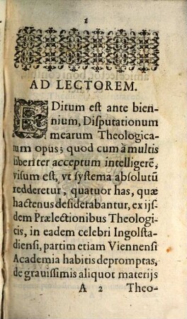 Supplementum Dispvtationum Theologicarvm Adami Tanneri, E Societate Jesu Theologi : Quatuor complectens disputationes hactenus ineditas ...