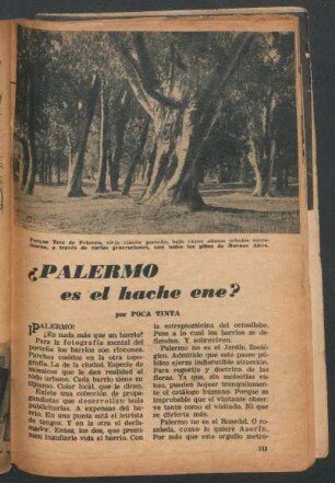 ¿Palermo es el hache ene?