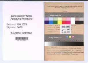 Entnazifizierung Hermann Frentzen , geb. 18.04.1918 (Angestellter)