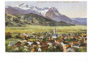 Partenkirchen mit Blick Richtung Zugspitze