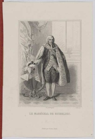 Bildnis des Louis François Armand DuPlessis de Richelieu