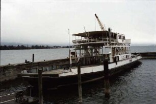 Kressbronn: Stapellauf Fährschiff M.S. Friedrichshafen, ausgedient: Fährschiff "Schussen"