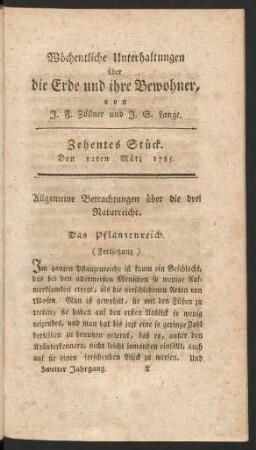 Zehentes Stück