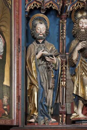 Hochaltar — Maria mit Christusknaben und Heiligen — Petrus
