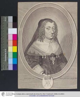 [Anne D'Autriche Royne Regente De France Et De Navarre] / Nocret pinxit ; M Lasne fecit et ex. Cum pri. Regis
