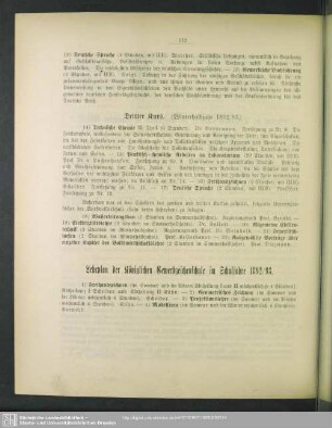 Lehrplan der Königlichen Gewerbzeichenschule