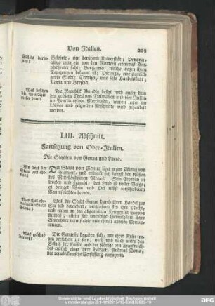 LIII. Abschnitt. Fortsetzung von Ober-Italien. Die Staaten von Genua und Lucca.