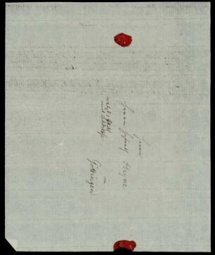[Umschlag eines Briefes von Hartknoch an Heyne vom 21.04.1780]