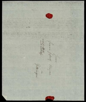 [Umschlag eines Briefes von Hartknoch an Heyne vom 21.04.1780]