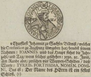 Bildnis von Johannes, Kurfürst zu Sachsen