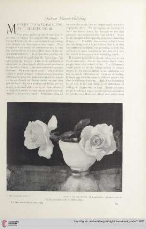 Modern flower-painting