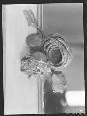 Potsdam, Stadtschloss, Schreibkabinett Friedrich II., R.: 8, Detail des Spiegelrahmens.