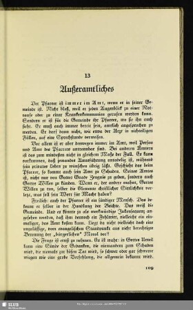 13. Außeramtliches