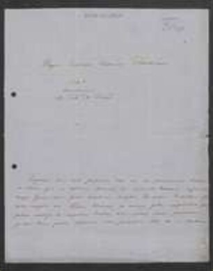 Brief von Theodor Magnus Fries an Regensburgische Botanische Gesellschaft