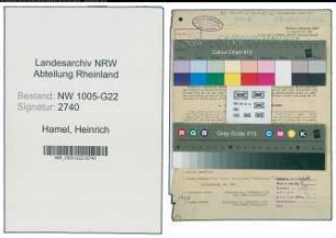 Entnazifizierung Heinrich Hamel , geb. 18.04.1884 (Maurer)