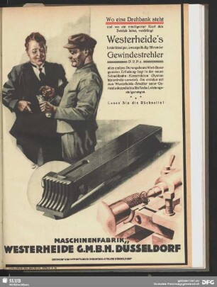 Westerheide's Gewindestrehler