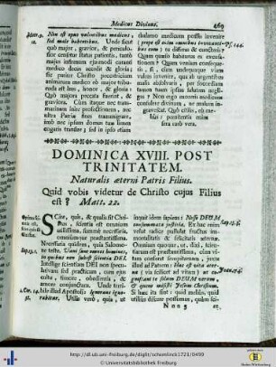 Dominica XVIII. post Trinitatem.