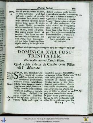 Dominica XVIII. post Trinitatem.