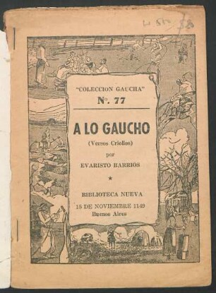 A lo gaucho : (versos criollos)