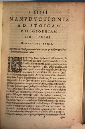Manuductionis ad Stoicam philosophiam libri III ...