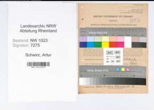 Entnazifizierung Artur Schwirz , geb. 20.02.1908 (Lokomotivfuehrer)