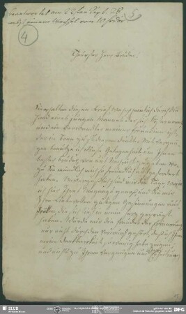 Eigenh. Brief von Charlotte Schlegel an August Wilhelm von Schlegel, Harburg, 08.10.1827