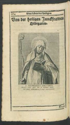Von der heiligen Junckfrawen Hildegardis.