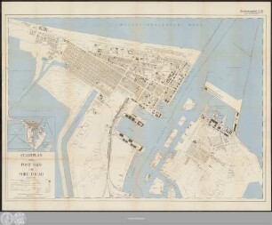 Stadtplan Von Port Said Und Port Fouad