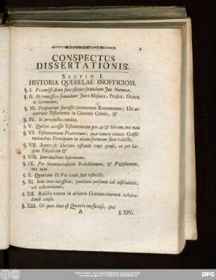 Conspectus Dissertationis.