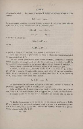 Sopra una proprietà songolare di alcuni numeri dipendente dal sistema particolare di numerazione nel quale sono scritti.