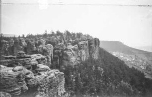 Felsen : Tyssaer Wände (Felsenstadt) bei Teplitz-Schönau