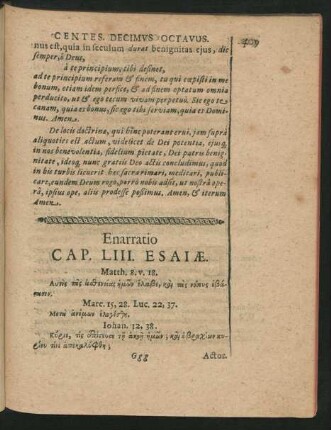 Enarratio Cap. LIII. Esaiae.