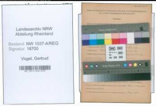 Entnazifizierung Gertrud Vogel , geb. 15.04.1904 ()