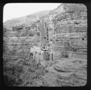 Near View of St. Georges Convent [wadi kelt]