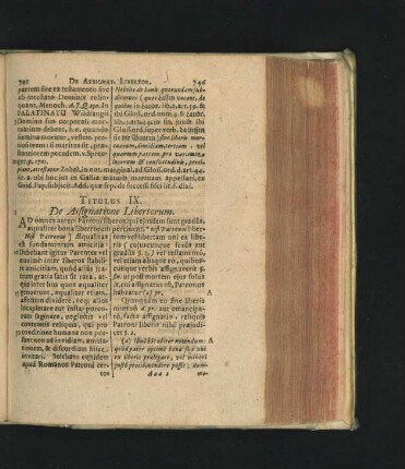 Titulus IX. De Assignatione Libertorum.