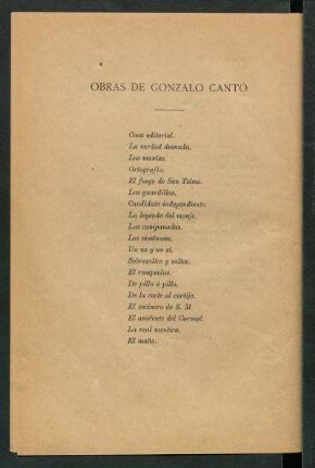 Obras de Gonzalo Cantó