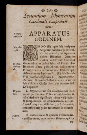 36-37, Apparatus Ordinem