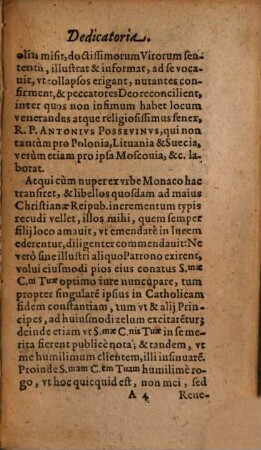 Antonii Possevini, de Societate Iesv, Epistola Ad Stephanvm Primvm, Poloniæ Regem Serenissimum. Adversvs Qvendam Volanvm Hæreticum Lituanum
