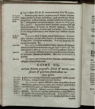 Caput III. tertium fontem prognoseos salutis & mortis, causarum & quartum similitudinis ratione aperit