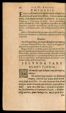 Secunda Pars Elocutionis.
