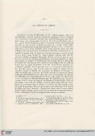 La Vénus du Liban