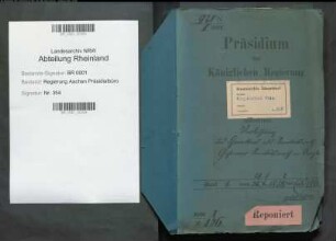 Verleihung des Charakters als Sanitätsrat bzw. Geheimer Sanitätsrat und Verleihung des Charakters als Medizinalrat bzw. Geheimer Medizinalrat . Specialia. Bd. 1