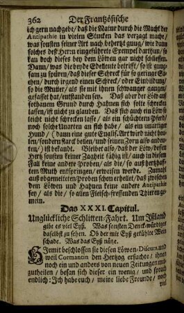 Das XXXI. Capitul.