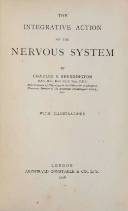 The integrative action of the nervous systems